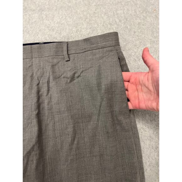 Peter Millar Pants Mens Size 40R Textured Virgin Wool Lined‎ Cassual Formal Gray - Picture 7 of 12